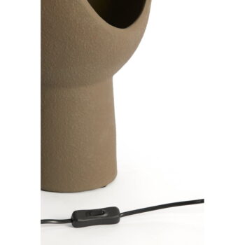 Tmavohnedá stolová lampa s keramickým tienidlom (výška 46 cm) Monk – Light & Living – Obrázok 5