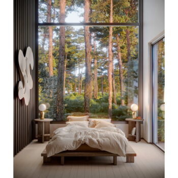 Hnedá dvojlôžková posteľ z borovicového dreva s roštom 180x200 cm Japan – Karup Design - Image 4