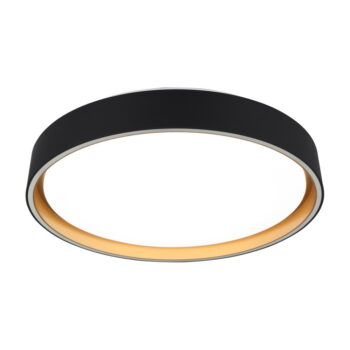 Čierne LED stropné svietidlo ø 40 cm Felis – Trio - Image 3