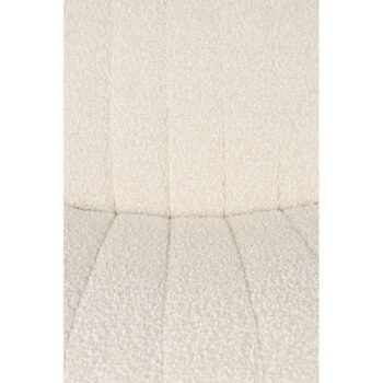 Biele kreslo z textílie bouclé Jax – White Label – Obrázok 11