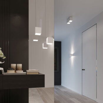 Biele nástenné svietidlo Nice Lamps Geo - Image 7