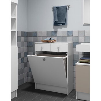 Biela nízka kúpeľňová skrinka 60x82 cm Combi - TemaHome – Obrázok 9