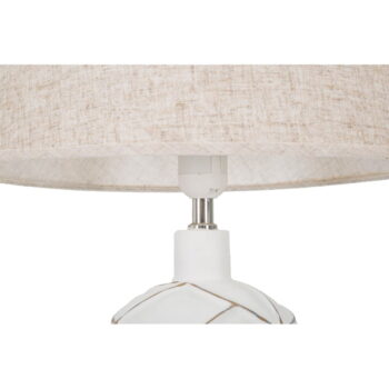 Stolová lampa s textilným tienidlom v bielo-krémovej farbe (výška 60 cm) Lines – Mauro Ferretti - Image 3