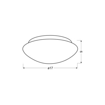 Biele stropné svietidlo so skleneným tienidlom ø 17,5 cm Nina - Candellux Lighting – Obrázok 3