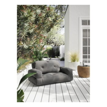 Tmavosivé rozkladacie kreslo vhodné do exteriéru Karup Design Design OUT™ Hippo Dark Grey - Image 9