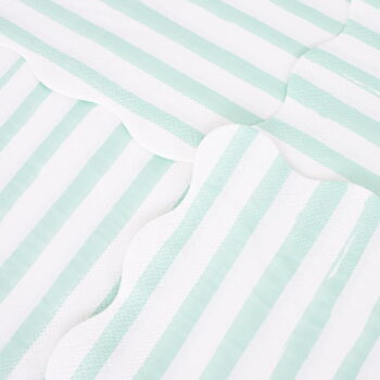 Papierové obrúsky v súprave 16 ks Mint Stripe – Meri Meri - Image 3