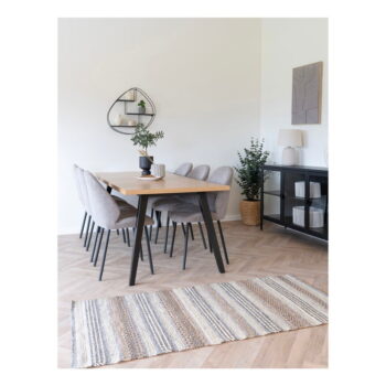 Hnedý ručne tkaný behúň s prímesou juty 80x180 cm Morena – House Nordic - Image 2
