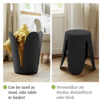 Čierna plastová stolička Comiso – Wenko - Image 6