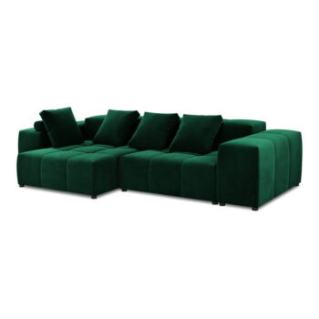 Zelená zamatová rohová pohovka (variabilná) Rome Velvet - Cosmopolitan Design - Image 2