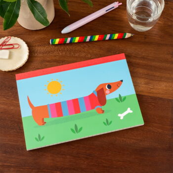 Zápisník 60 str. formát A5 Sausage Dog – Rex London – Obrázok 2