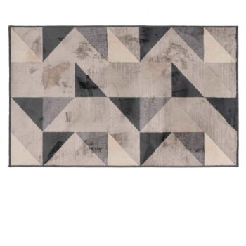 Sivo-béžový koberec s prímesou bavlny 68x110 cm Graphic – douceur d'intérieur - Image 5