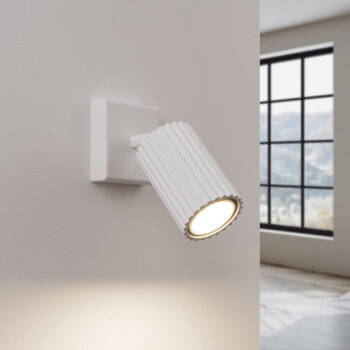 Biele nástenné svietidlo Gleam – Nice Lamps - Image 3
