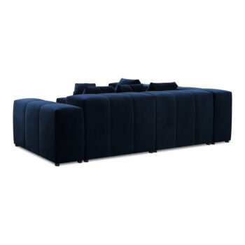 Modrá zamatová rohová pohovka (variabilná) Rome Velvet - Cosmopolitan Design - Image 3