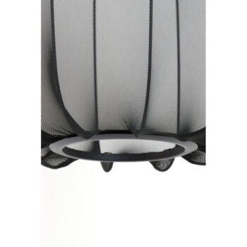 Čierne závesné svietidlo s textilným tienidlom ø 40 cm Plumeria – Light & Living - Image 6