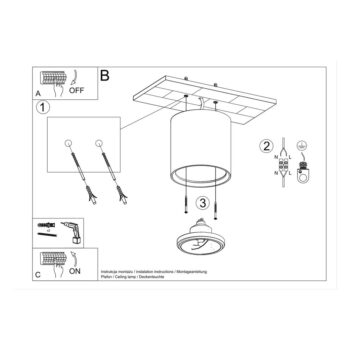 Biele stropné svietidlo ø 14,5 cm Roxa – Nice Lamps - Image 7