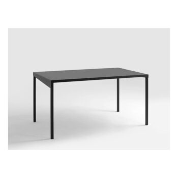 Čierny kovový jedálenský stôl CustomForm Obroos, 140 x 80 cm - Image 5