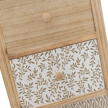 Vysoká komoda z masívu paulovnie v prírodnej farbe 34x78 cm – Casa Selección - Image 8
