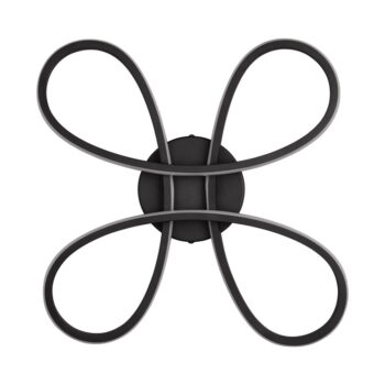 Čierne LED stropné svietidlo 40x40 cm Fly – Trio - Image 5