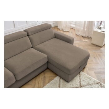 Hnedá rozkladacia rohová pohovka (variabilná) Monaco – Bobochic Paris – Obrázok 4