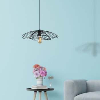 Čierne závesné svietidlo Squid Lighting Root, výška 111 cm - Image 4