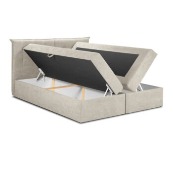 Béžová dvojlôžková posteľ Mazzini Beds Echaveria, 200 x 200 cm - Image 4