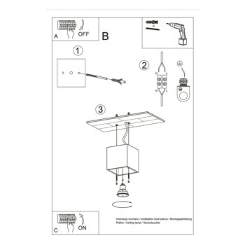 Tmavosivé bodové svietidlo 10x10 cm Geo – Nice Lamps - Image 9