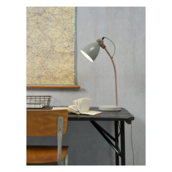 Sivá stolová lampa s kovovým tienidlom (výška 50 cm) Denver – it's about RoMi - Image 5