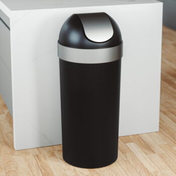 Čierny plastový odpadkový kôš 62 l Venti – Umbra - Image 7