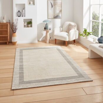 Béžový koberec 120x170 cm Geneva – Think Rugs - Image 3