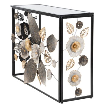 Čierny konzolový stolík 42x112 cm Glam Dark – Mauro Ferretti - Image 2