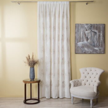Béžová záclona 140x260 cm Cybele – Mendola Fabrics - Image 4