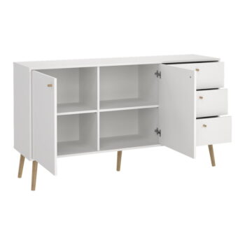 Biela nízka komoda 149x82 cm Bodo – Tvilum - Image 6