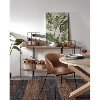 Hnedé kreslo Kave Home Zadine - Image 10