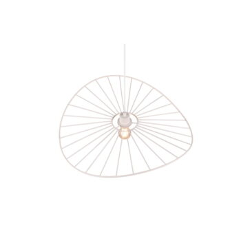 Biele závesné svietidlo ø 60 cm Chapeau – Trio - Image 6