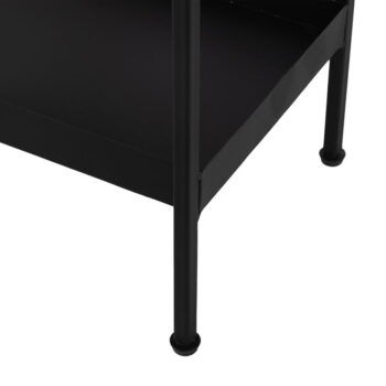 Čierny kovový regál 85x130 cm – Ixia – Obrázok 10