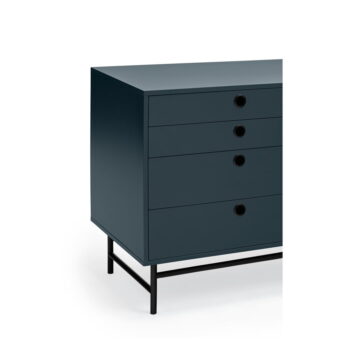 Čierno-modrá komoda Teulat Punto, šírka 212 cm - Image 7