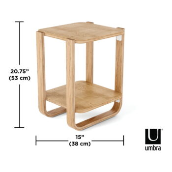 Odkladací stolík z eukalyptového dreva 38x42 cm Bellwood - Umbra – Obrázok 2