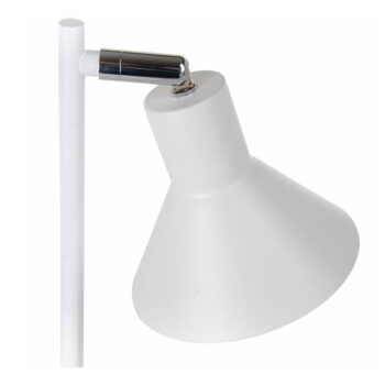 Biela stojacia lampa (výška 143 cm) Simplico – Ixia - Image 4