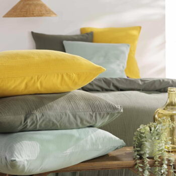 Ružové mušelínové obliečky na jednolôžko 140x200 cm Angelia – douceur d'intérieur – Obrázok 3