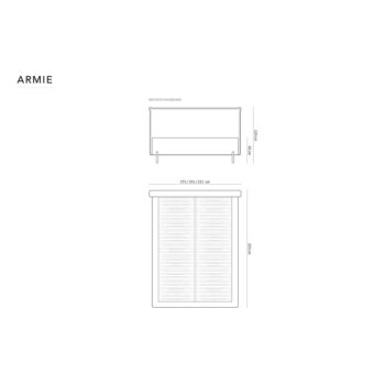 Svetlosivá čalúnená dvojlôžková posteľ s úložným priestorom a roštom 180x200 cm Armie – Milo Casa - Image 7