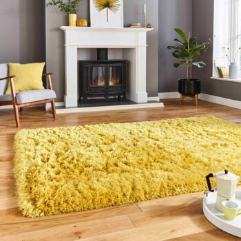Žltý ručne tuftovaný koberec Think Rugs Polar PL Yellow, 80 × 150 cm – Obrázok 7