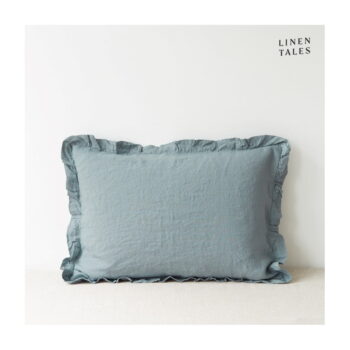 Ľanová obliečka na vankúš 40x40 cm Blue Fog – Linen Tales