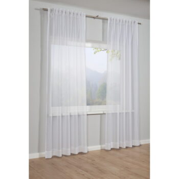 Biela záclona 245x450 cm Voile Uni - Gardinia - Image 2