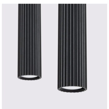 Čierne závesné svietidlo Gleam – Nice Lamps - Image 5
