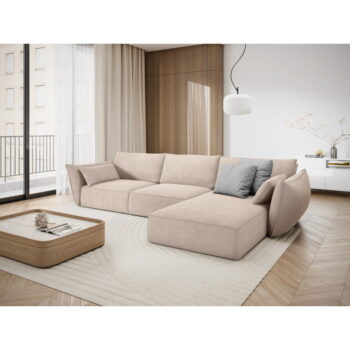 Béžová rohová pohovka (pravý roh) Vanda - Mazzini Sofas - Image 5