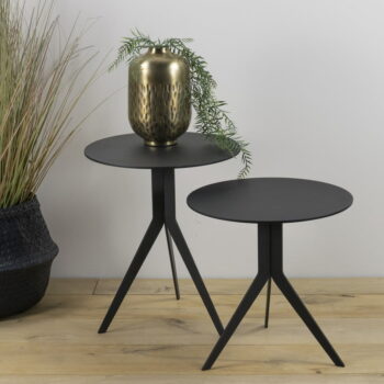Kovový okrúhly odkladací stolík ø 38 cm Daley – Spinder Design – Obrázok 4