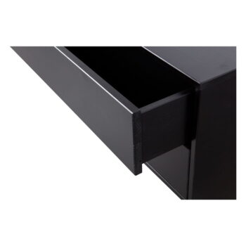 Čierny modulárny TV stolík z borovicového dreva 100x40 cm Finca – WOOOD - Image 7