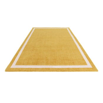 Okrovožltý ručne tkaný vlnený koberec 120x170 cm Albi – Asiatic Carpets - Image 6