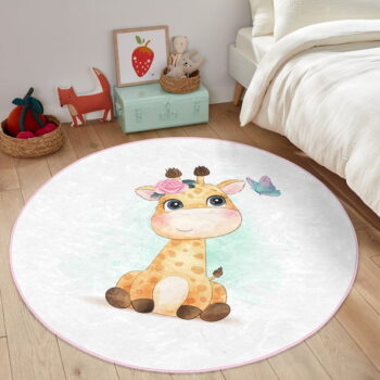 Biely detský koberec ø 120 cm Comfort – Mila Home - Image 5