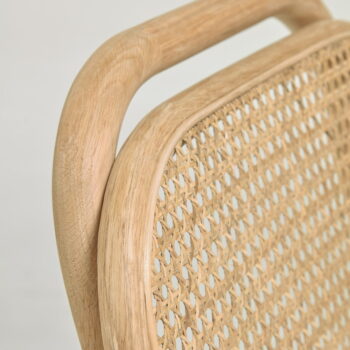 Barová stolička z dubového dreva v prírodnej farbe (výška sedadla 65 cm) Doriane – Kave Home - Image 9